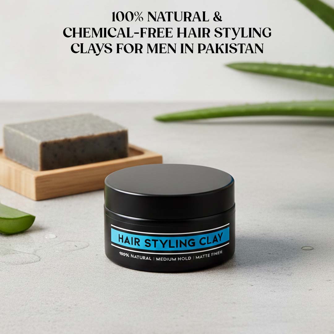 100% Natural & Chemical-Free Hair Styling Clays for Men in Pakistan