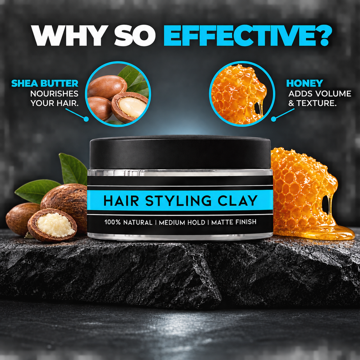 Hair Styling Clay | 100% Natural